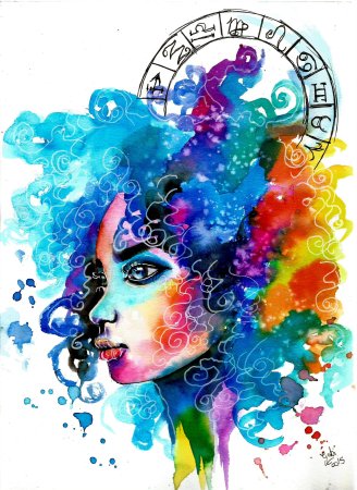 Весы знак зодиака арт