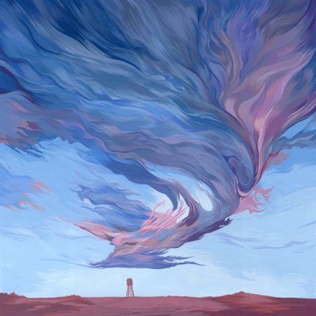 Облака гуашью