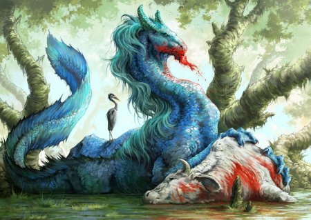 Мифологические существа Японии дракон