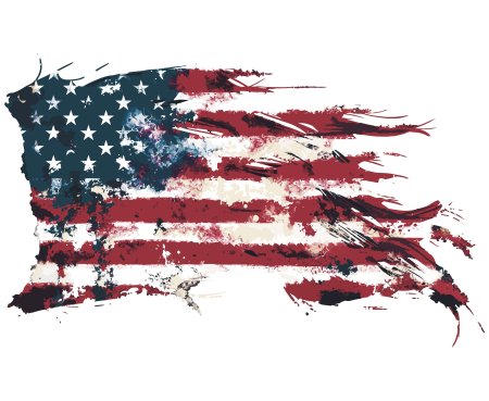Рваный флаг США