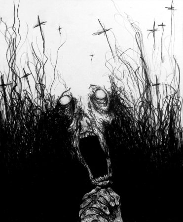 Рисунки страшных монстров