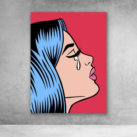 Поп-арт акрилом на холсте