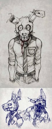 Фредди ФНАФ 1 рисунок