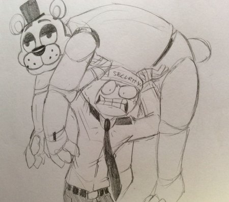 Ванни ФНАФ 9 арт скетч