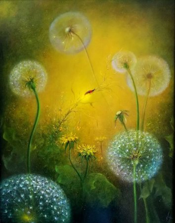 Грегори Ван Раалте современный американский художник, одуванчики