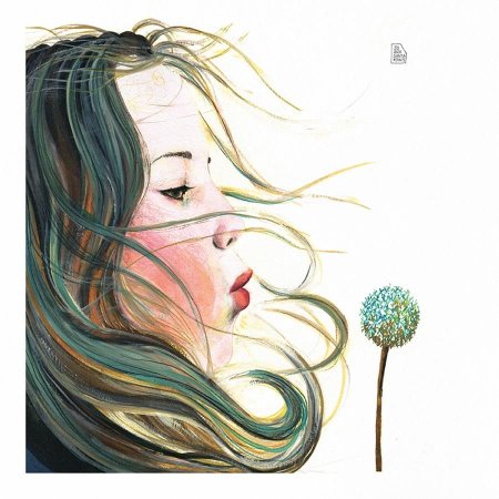 Нарисованная девочка с одуванчиком