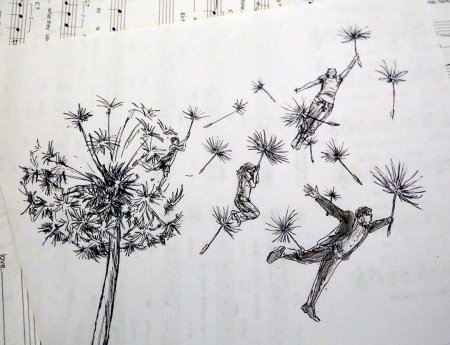 Одуванчик эскиз