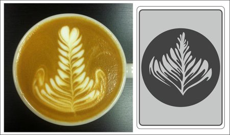 Техника латте арт схема