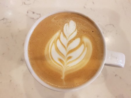 Розетта кофе латте арт