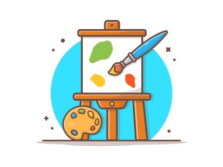 Иконки мольберта Палитры