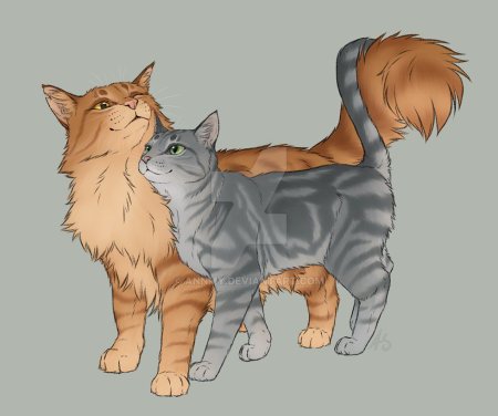 Коты Воители Львиносвет и Пеплогривка