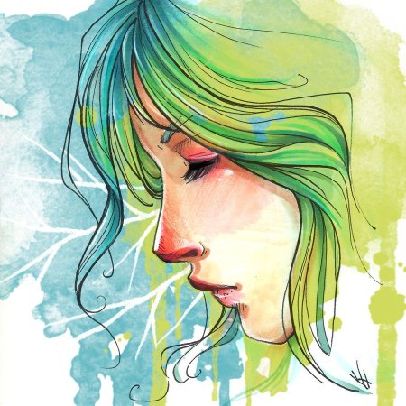 Девушка рисунок