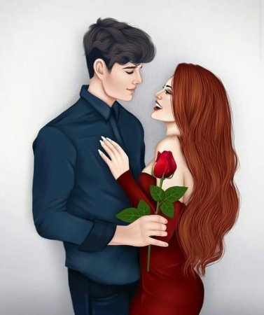 Пары в мультяшном стиле