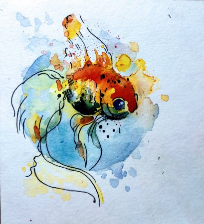 Рисунки акварелью