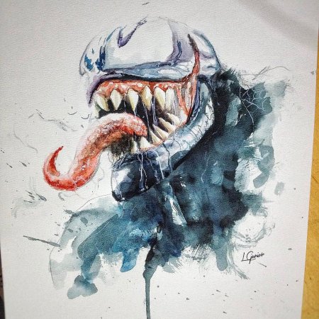 Веном рисование краской