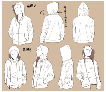 Референс толстовки с капюшоном