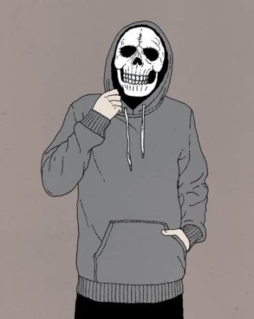 Толстовка со скелетом