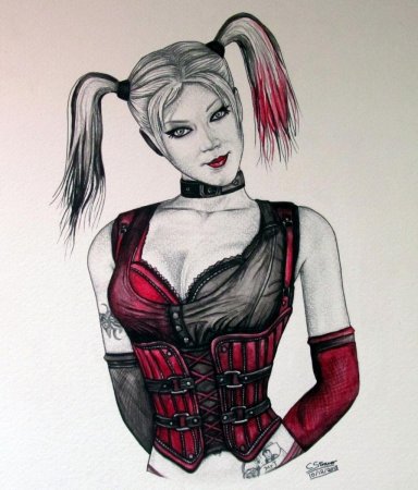 Харли Квинн для срисовки