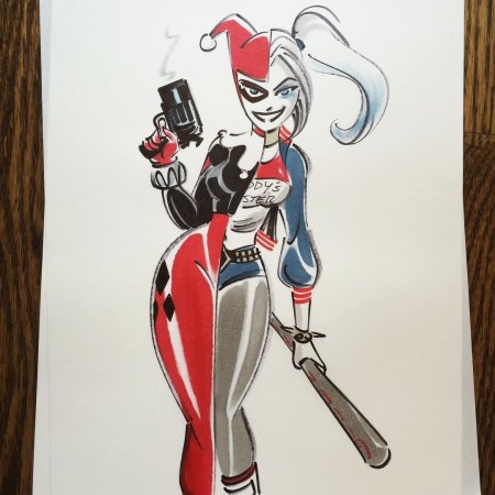 Харли Квинн легкий арт