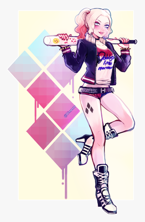 Аниме Харли Квин милая