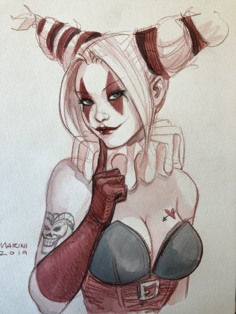 Харли Квинн рисуночки
