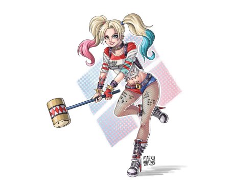 Нарисовать Харли Квин Квин