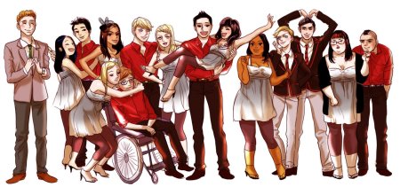 Сериал Glee Курт и Блейн арт
