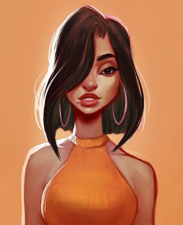 Девушка рисунок