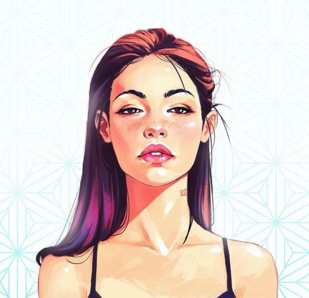 Портрет в стиле цифровая живопись