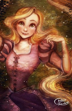 Рапунцель Флин Райдер концепт арт