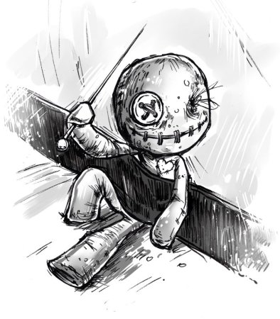 Кукла вуду милая