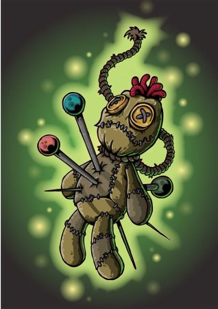 Кукла вуду мультяшная