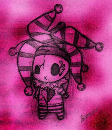 Нарисовать страшные куклы