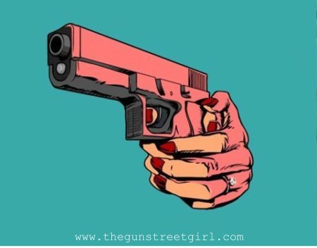 Тату пистолет эскиз