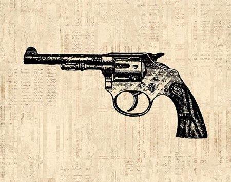 Манга пистолет в руках