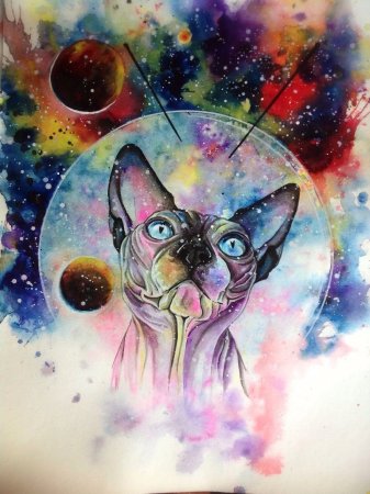 Кошки в стиле арт