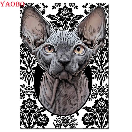 Кот сфинкс арт