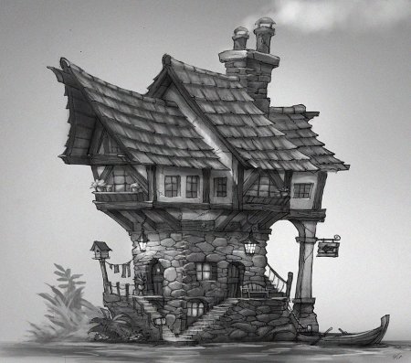 Необычный дом арт