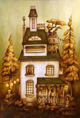 Рисунок дома арт