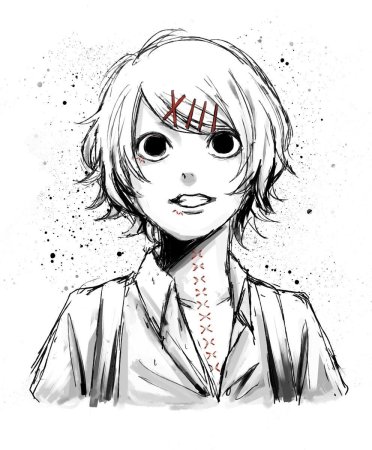 Сузуя Ддузо чёрно белый