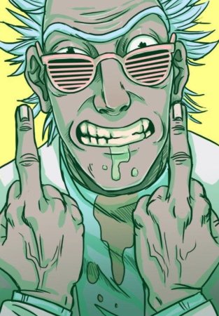 Рик и Морти Рик арт