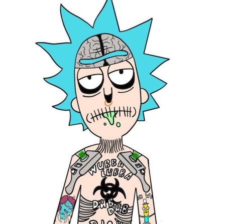 Рик Санчес панк арт