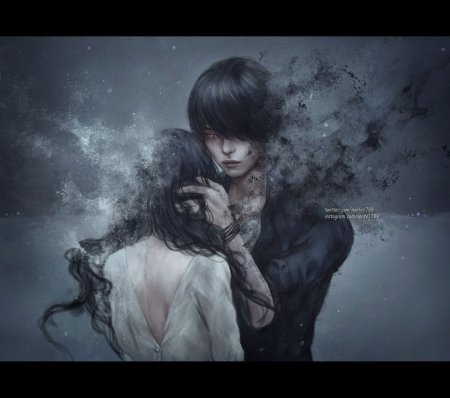 Мрачная девушка