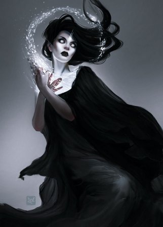 Девочка с вороном