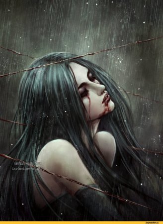 Колдунья с черными волосами