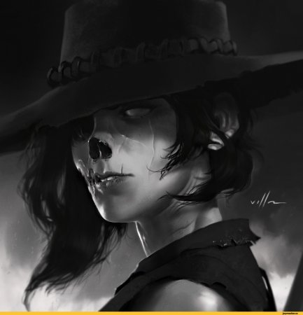 Девушка фэнтези арт мрачный