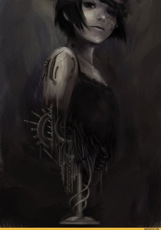 Мрачная девушка