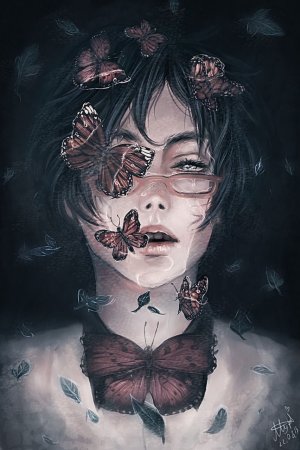 Лицо арт эскиз