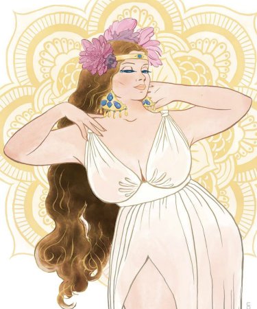 Полные женщины арт