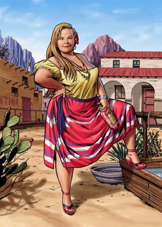 Полные женщины арт